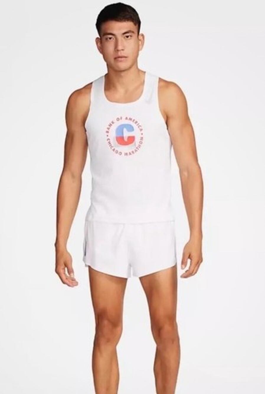 Nike Chicago Marathon 2023 AeroSwift Running Singlet Tank Top FD2692-100 Sz XS